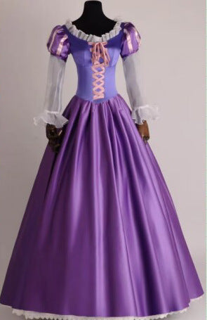 Halloween Adult Fairy Tale Cinderella Cinderella Long Dress Sleeping Beauty Le Pei Long Hair Princess Dress Stage Performance Costume