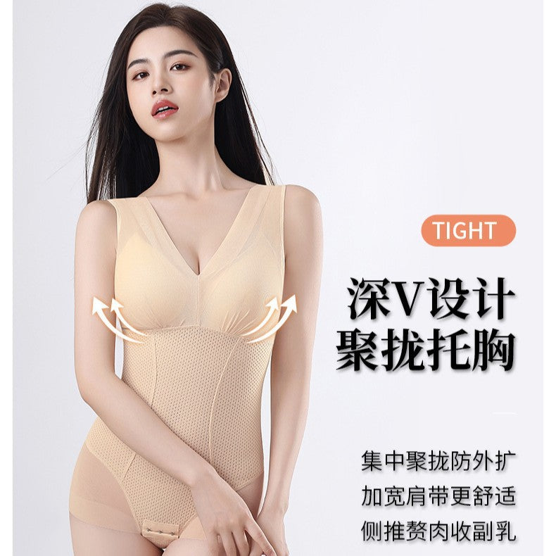 "Patented Products" Body Shaping Jumbo with Chest Pad Belly Tight Waist Beauty Women's Underwear Shaping Thin Hip-lifting