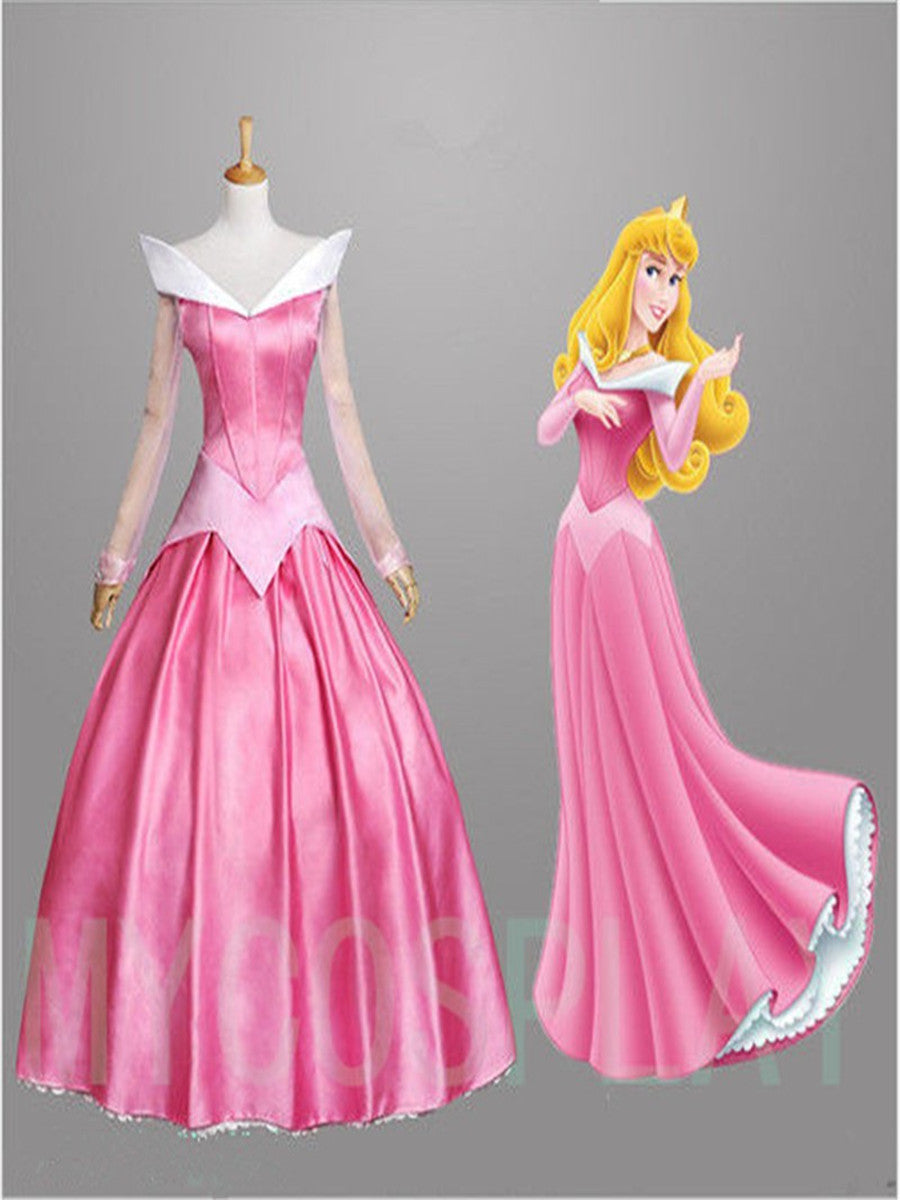 Halloween Adult Fairy Tale Cinderella Cinderella Long Dress Sleeping Beauty Le Pei Long Hair Princess Dress Stage Performance Costume