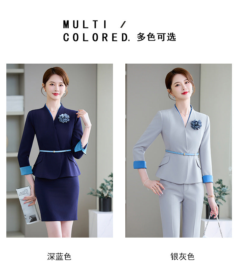 Cross-Border High-End Elegant Beauty Salon Beautician Work Clothes Female Medical Beauty Uniform Hotel Manager Reception Professional Suit