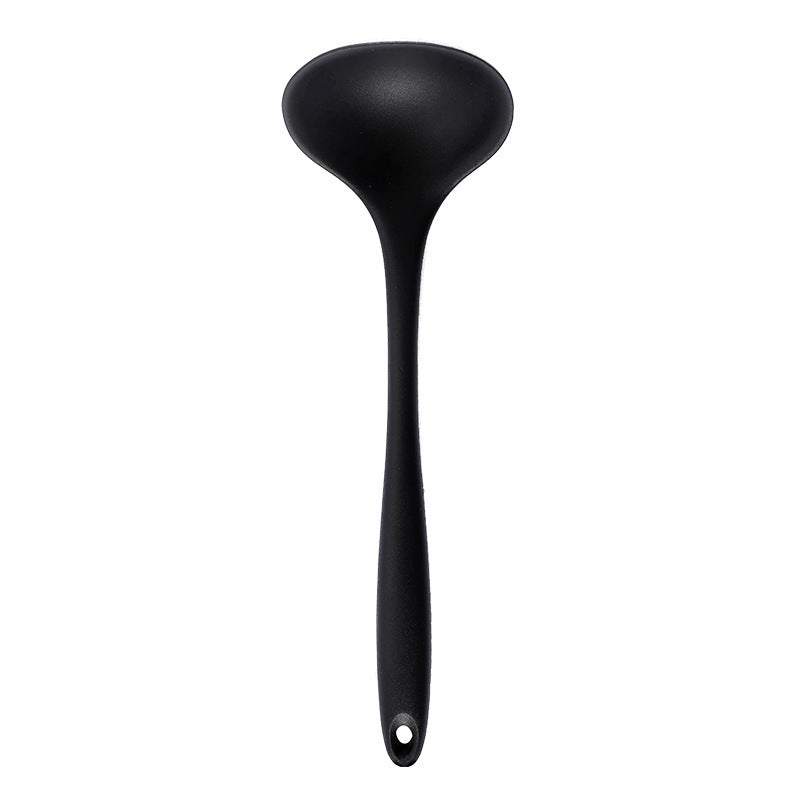 In-Stock Two-Color Silicone Kitchen Utensils, Kitchen Supplies That Won'T Damage Pots, Easy to Clean, Strainer, Soup Spoon, Spatula Set, Non-Stick Pan