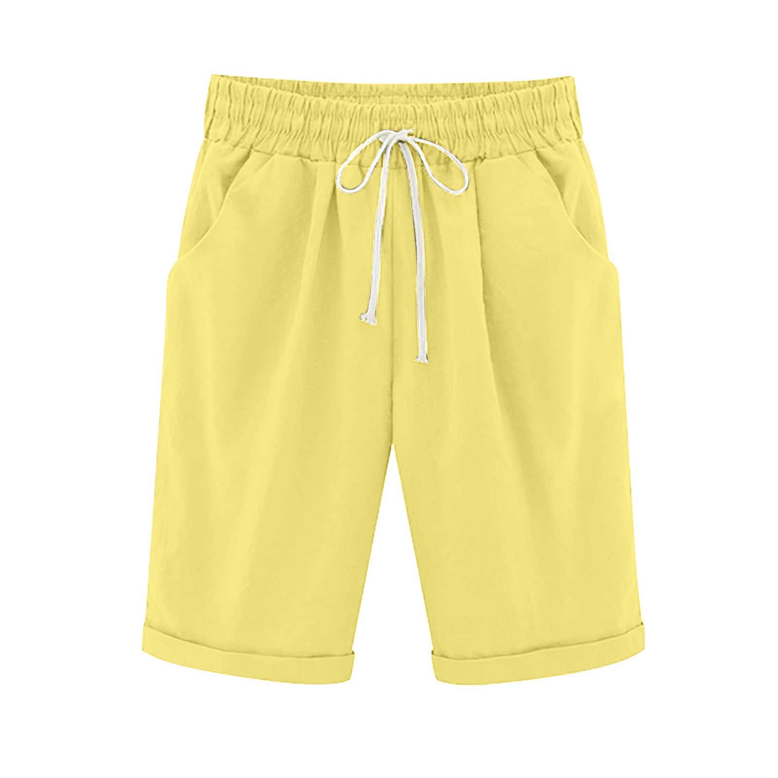 Cross-border European and American women's clothing Amazon independent station women's cotton and linen solid color pocket tether cropped pants casual pants in stock