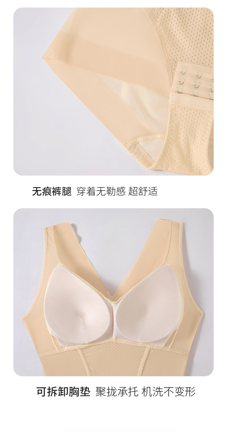"Patented Products" Body Shaping Jumbo with Chest Pad Belly Tight Waist Beauty Women's Underwear Shaping Thin Hip-lifting