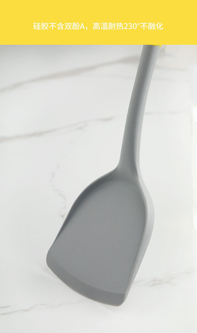 In-Stock Two-Color Silicone Kitchen Utensils, Kitchen Supplies That Won'T Damage Pots, Easy to Clean, Strainer, Soup Spoon, Spatula Set, Non-Stick Pan