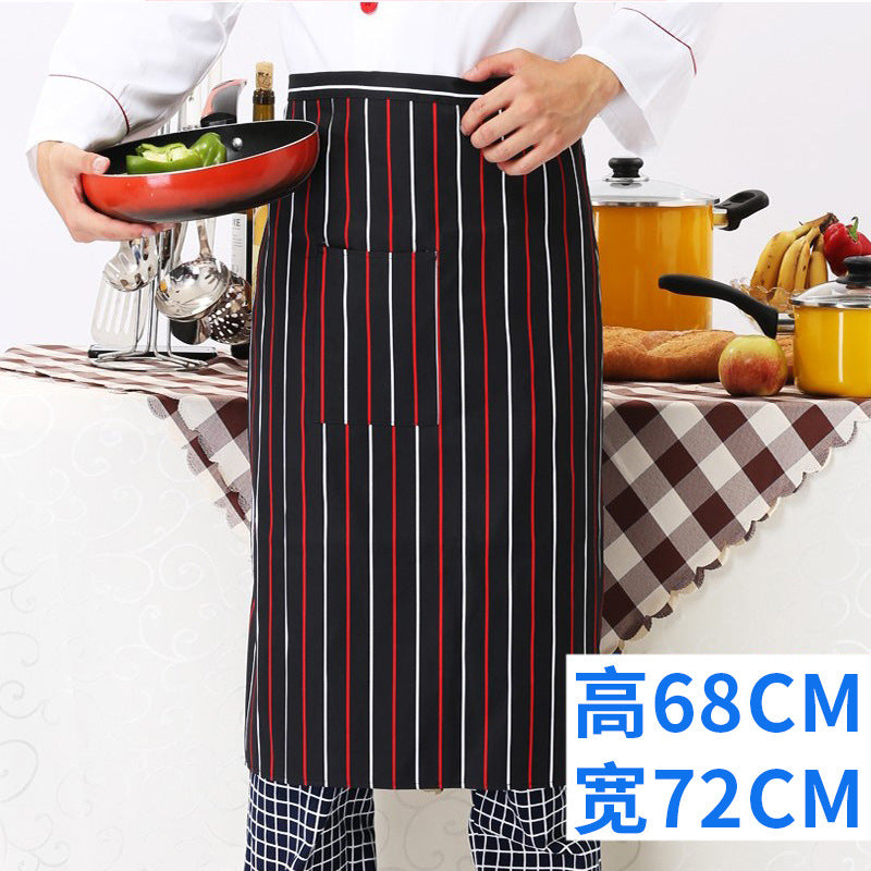 Chef work clothes apron half-length men's and women's hotel restaurant restaurant kitchen catering business special half-waist