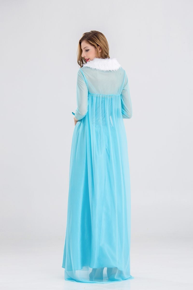 Halloween Adult Fairy Tale Cinderella Cinderella Long Dress Sleeping Beauty Le Pei Long Hair Princess Dress Stage Performance Costume