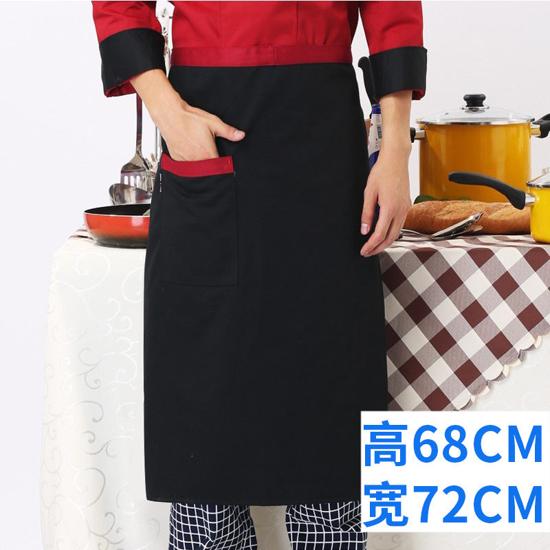 Chef work clothes apron half-length men's and women's hotel restaurant restaurant kitchen catering business special half-waist