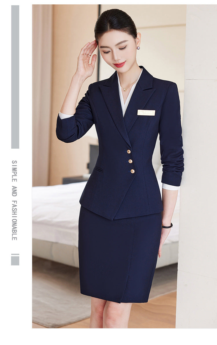Professional Suit Pants for Women, Autumn Jewelry Store Front Desk Reception Work Uniform, Medical Beauty Club, Beauty Salon Secretary Workwear
