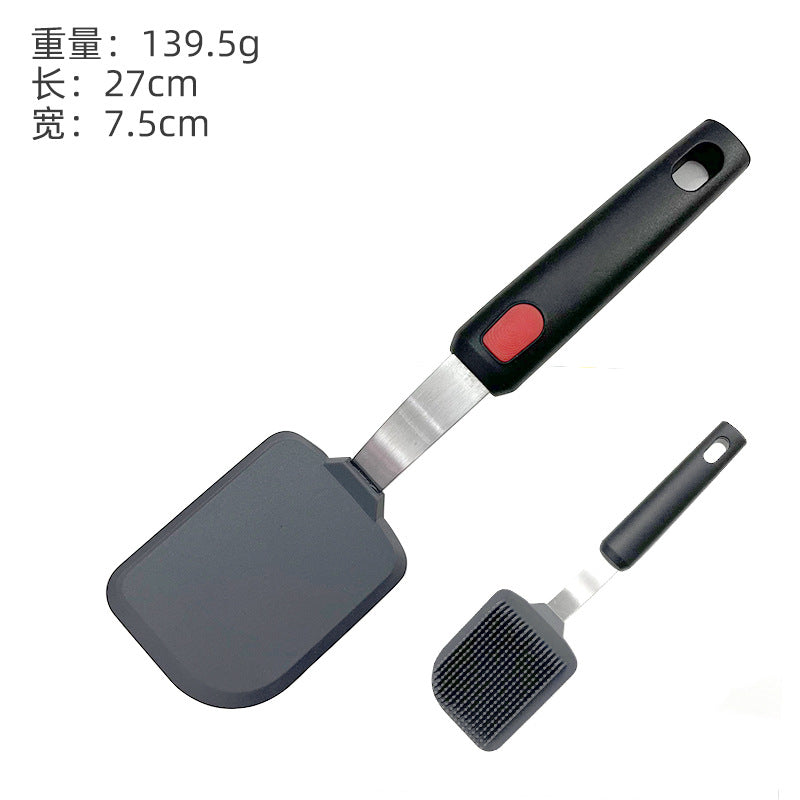 Silicone Cooking Utensils Teppanyaki Cooking Shovel Non-stick Pan Silicone Pancake Yazi Shovel Cross-border Hot Sale