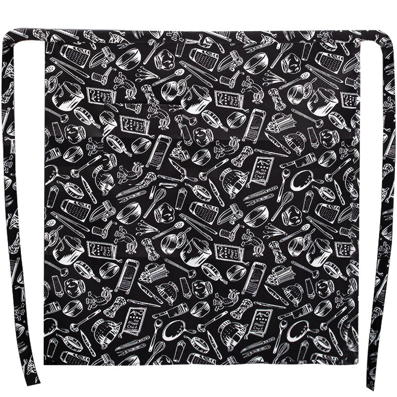 Chef work clothes apron half-length men's and women's hotel restaurant restaurant kitchen catering business special half-waist