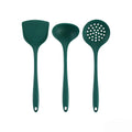 In-Stock Two-Color Silicone Kitchen Utensils, Kitchen Supplies That Won'T Damage Pots, Easy to Clean, Strainer, Soup Spoon, Spatula Set, Non-Stick Pan