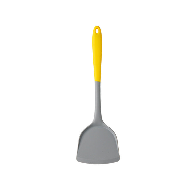 In-Stock Two-Color Silicone Kitchen Utensils, Kitchen Supplies That Won'T Damage Pots, Easy to Clean, Strainer, Soup Spoon, Spatula Set, Non-Stick Pan