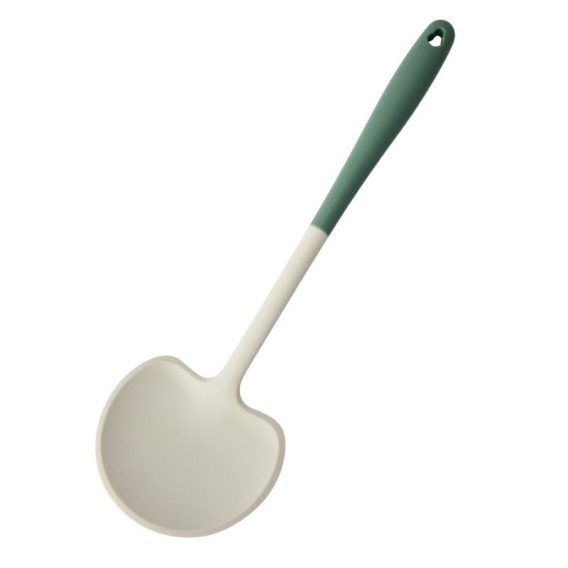 New Silicone Spatula for Home Use, Non-Stick, High-Temperature Resistant Kitchen Utensil, Soup Spoon, Mushroom Stir-Fry Spatula, Frying Spoon, Kitchen Tool