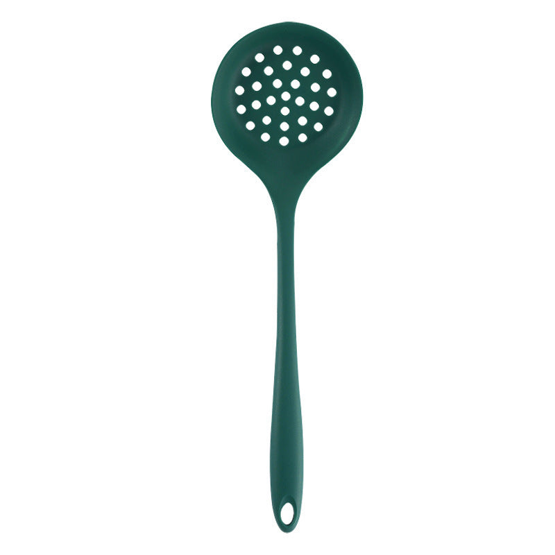In-Stock Two-Color Silicone Kitchen Utensils, Kitchen Supplies That Won'T Damage Pots, Easy to Clean, Strainer, Soup Spoon, Spatula Set, Non-Stick Pan