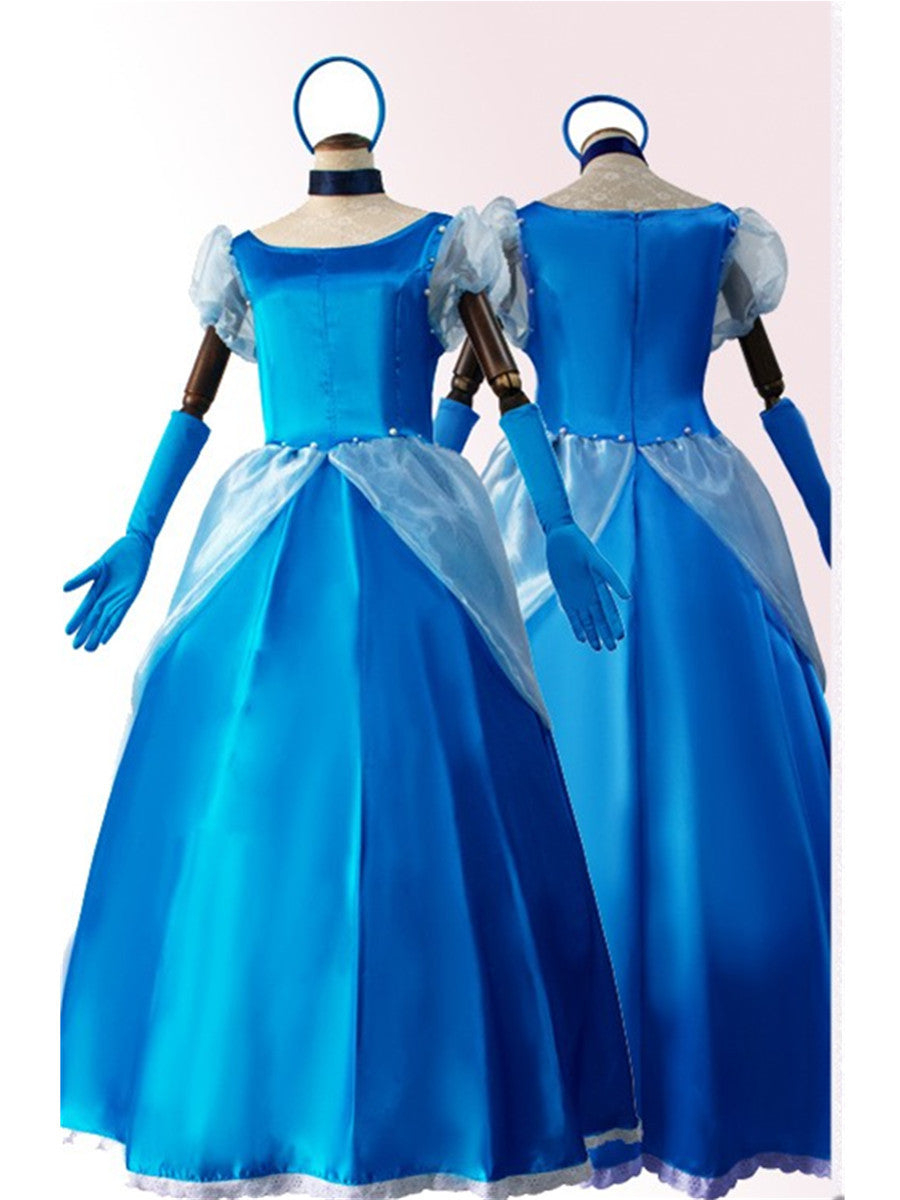 Halloween Adult Fairy Tale Cinderella Cinderella Long Dress Sleeping Beauty Le Pei Long Hair Princess Dress Stage Performance Costume