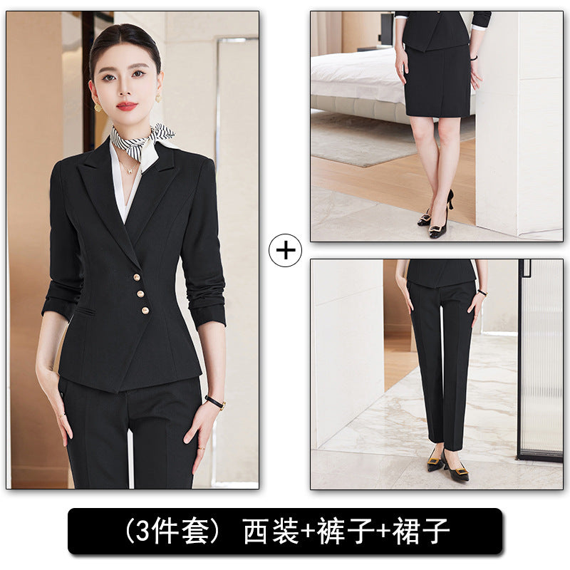 Professional Suit Pants for Women, Autumn Jewelry Store Front Desk Reception Work Uniform, Medical Beauty Club, Beauty Salon Secretary Workwear