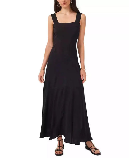 Women's Challis Square-Neck Smocked-Back Sleeveless Maxi Dress | Vince Camuto