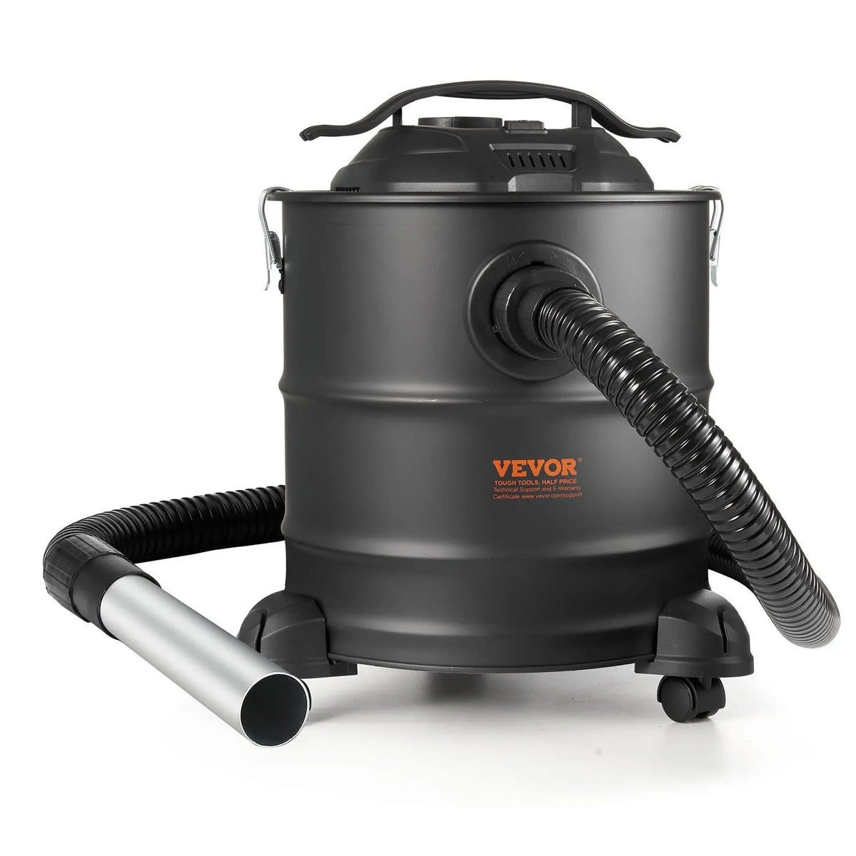 1200W Powerful 5 Gallon Ash Vacuum Cleaner D0100HRSLJ2 Model 16.4 ft Power Cable 16 Kpa Reverse Suction Fireplaces Industrial