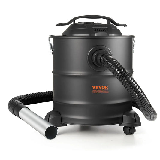 1200W Powerful 5 Gallon Ash Vacuum Cleaner D0100HRSLJ2 Model 16.4 ft Power Cable 16 Kpa Reverse Suction Fireplaces Industrial