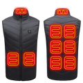 21 Heated Vest Zones Electric Heated Jackets Men Women Sportswear Heated Coat Graphene Heat Coat USB Heating Jacket For Camping