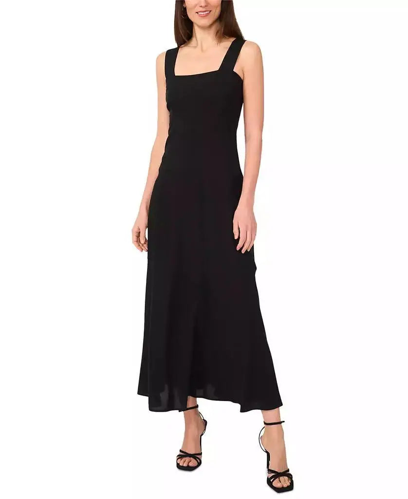 Women's Challis Square-Neck Smocked-Back Sleeveless Maxi Dress | Vince Camuto