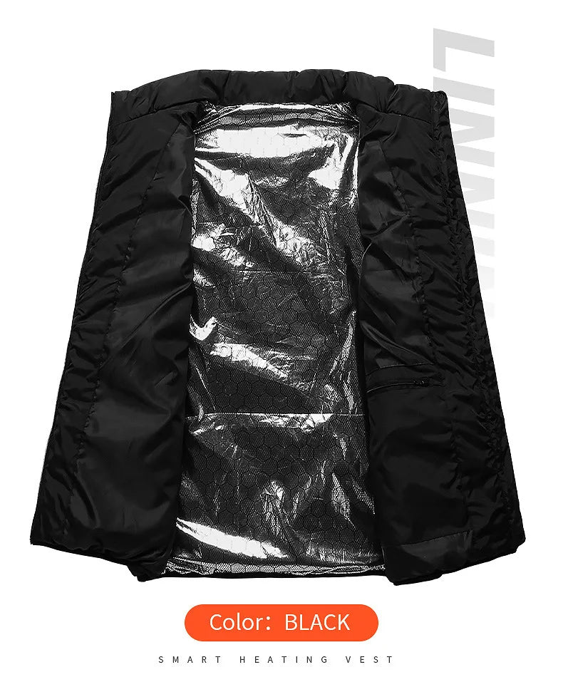 21 Heated Vest Zones Electric Heated Jackets Men Women Sportswear Heated Coat Graphene Heat Coat USB Heating Jacket For Camping