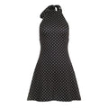 SUCHCUTE Sexy Polka Dot Print Halter Dress For Women Elegant Party Slim Backless Sleeveless Mini Dress Summer Vacation Outfits