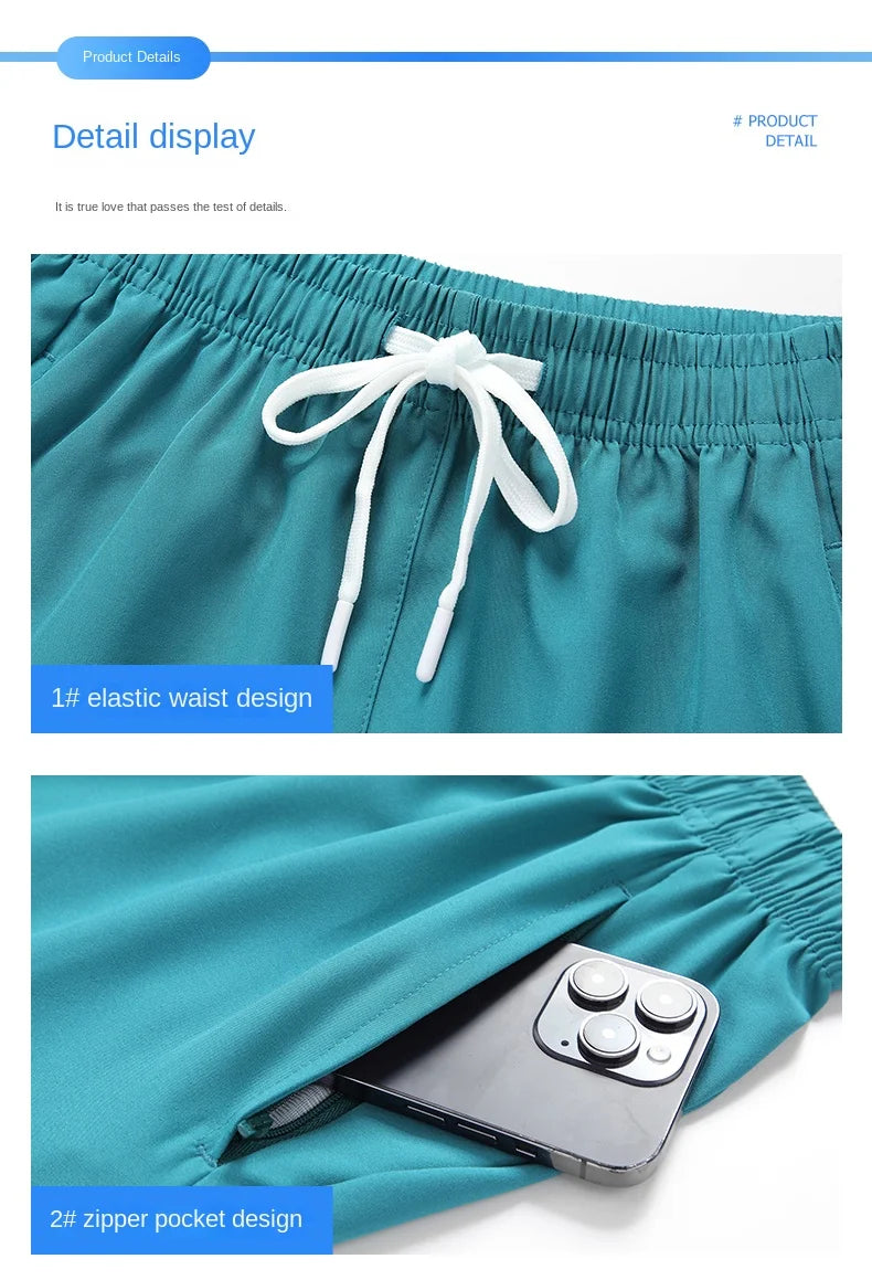Running Shorts Summer Gym Sportswear Men Jogging Outdoor Sports Shorts Fitness Man Quick Dry Breathable Pants Male Clothing