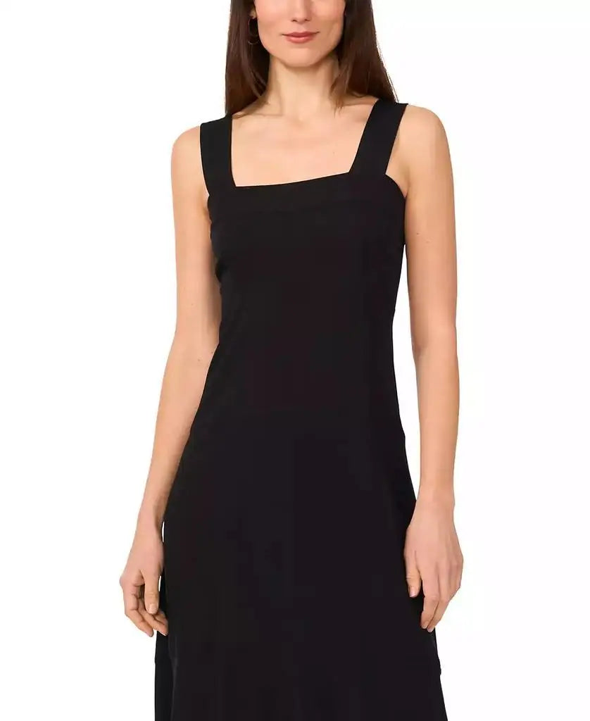 Women's Challis Square-Neck Smocked-Back Sleeveless Maxi Dress | Vince Camuto